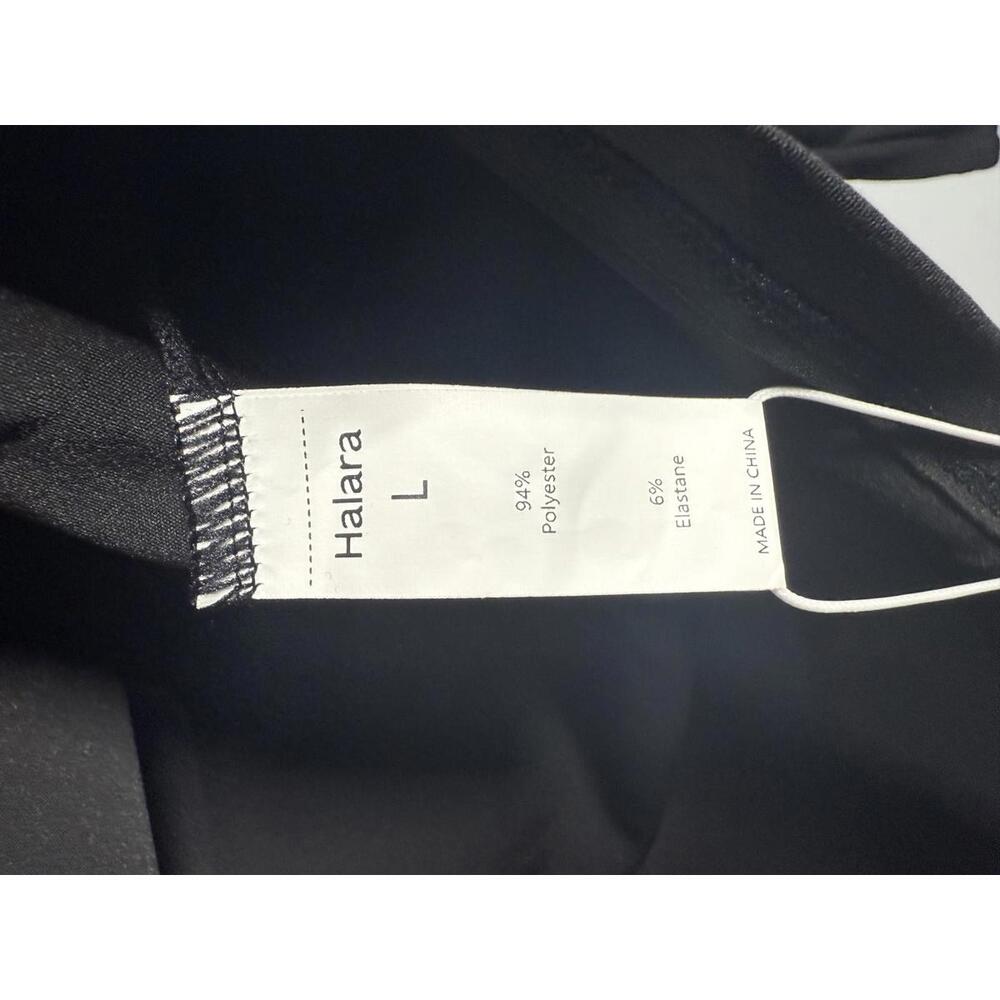 NWT Halara Boat neck long sleeve Tshirt Black L - Picture 4 of 7